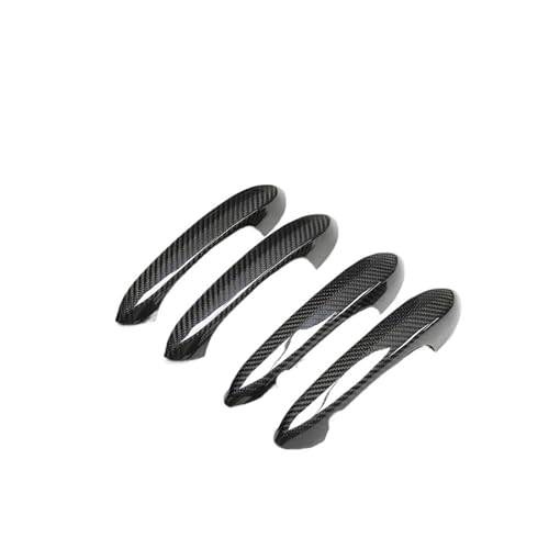 IKQSVKQR Echte trockene Kohlefaser-Autotürgriffabdeckungsverkleidung, kompatibel für BMW 5er G30 G38 520d 530d M550d 530i 525i 540i 2018 2019 2020(4 doors) von IKQSVKQR