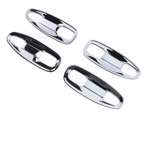 IKQSVKQR Edelstahl-Autotürgriff, kompatibel mit Toyota Land Cruiser Prado 150 LC150 2010–2023, Aussehen, Upgrade, dekoratives Zubehör(Silver Bottom) von IKQSVKQR