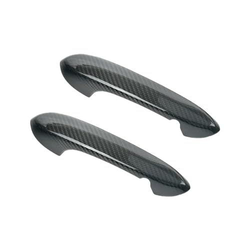 IKQSVKQR Kohlefaser-Autotürgriff, kompatibel für BMW G14 G15 G16 G20 G21 G26 G29 G30 G31 G32 G42 G80 G82 F90 F95 F96 F97, Autogriffabdeckung(Twill 2piece) von IKQSVKQR