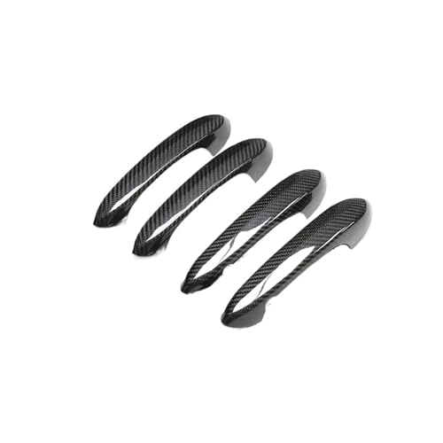 IKQSVKQR Kompatibel für BMW 1 3 5 6 8 Serie X3 IX3 X4 X4M X5 G05 X7 G07 Z4 G29 M5 Auto Carbon Fiber Türgriff Aufkleber Türgriff Dekoration(4 Doors Car) von IKQSVKQR