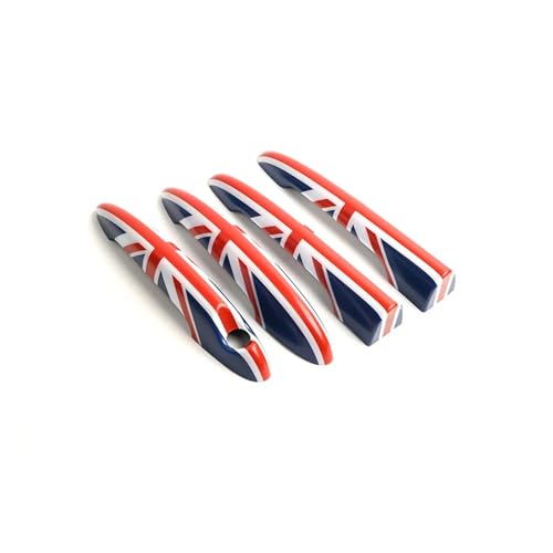 IKQSVKQR Kompatibel mit Mini Cooper One DS JCW R55 Clubman 4Doors 2007-2014. Die schwarze Flagge. Türgriffabdeckungen. Aufkleber. Auto-Styling-Zubehör(1) von IKQSVKQR