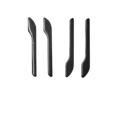 IKQSVKQR Real Carbon Fiber Auto Türgriff Trim Aufkleber Abdeckung Kompatibel for Tesla Modell 3 2017-2024 Modell Y 2020-2024 Auto Anti-Kratz-Schutz(Bright Carbon Fiber) von IKQSVKQR