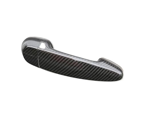 IKQSVKQR Türgriffabdeckung aus Echtkarbonfaser für Rechtslenker, kompatibel mit BMW 3er-Serie E90 E91 E92 E93 F30 2006–2016 Zubehör(4pcs with sensor,With LED lights) von IKQSVKQR