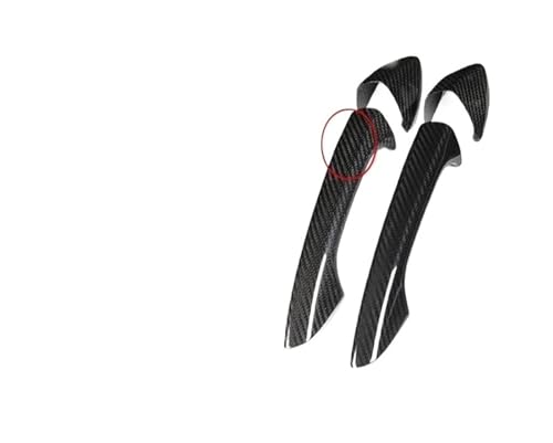 IKQSVKQR Upgrade aus echter Kohlefaser, kompatibel mit Benz A/B/C/E/S-Klasse W204 W176 W218 W212, Autotürgriffabdeckungen, Zierschutzaufkleber(Carbon fiber) von IKQSVKQR