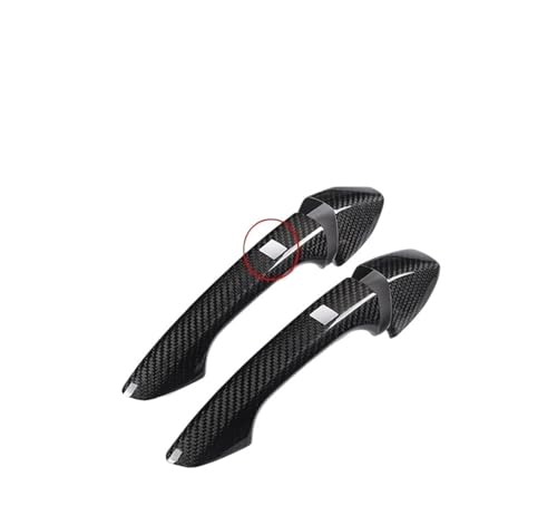 IKQSVKQR Upgrade aus echter Kohlefaser, kompatibel mit Benz A/B/C/E/S-Klasse W204 W176 W218 W212, Autotürgriffabdeckungen, Zierschutzaufkleber(Carbon fiber b) von IKQSVKQR