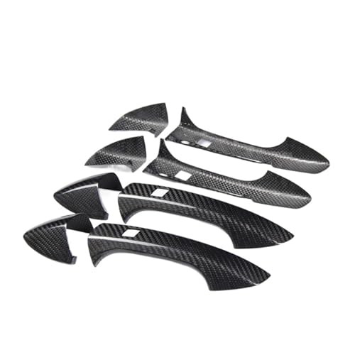IKQSVKQR Upgrade aus echter Kohlefaser, kompatibel mit Benz A/B/C/E/S-Klasse W204 W176 W218 W212, Autotürgriffabdeckungen, Zierschutzaufkleber(Carbon fiber c) von IKQSVKQR