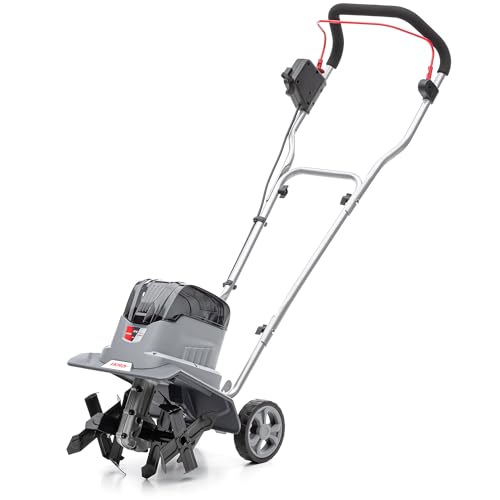 IKRA 36V Akku Bodenhacke Motorhacke IB-TC 36, zwei Arbeitsbreiten 19-30 cm, kompatibel mit Bosch von IKRA