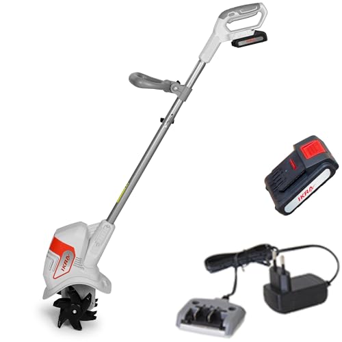 IKRA Akku Bodenhacke IAMH 20, Arbeitsbreite 19cm, Arbeitstiefe bis 15,5cm, Laufzeit max. 30 Minuten, inkl. Akku & Ladegerät von IKRA