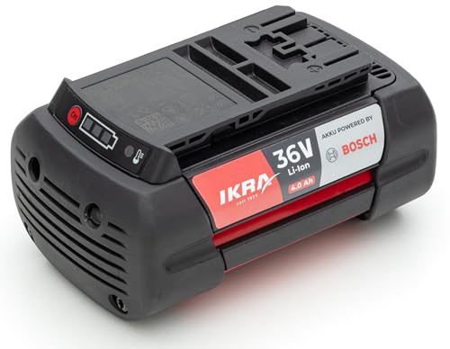 IKRA BOSCH 36V 4,0Ah Li-Ion Akku Ersatzakku Typ LI 28, Powered by BOSCH, Made in Europe, kompatibel mit allen Bosch 36V Geräten von IKRA