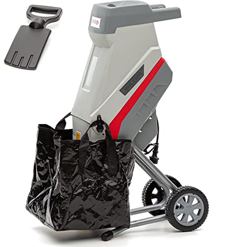 IKRA Elektro Gartenhäcksler Messerhäcksler IMH 2500 inkl Fangsack 45l 2.500W langlebige Wendemesser von IKRA