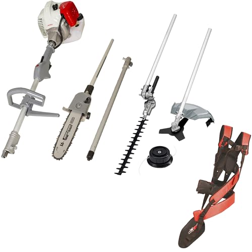 IKRA Gartenpflege Set Multitool IBKH 52-1 Benzin 4in1: Freischneider Rasentrimmer Entaster Heckenschere 51,7cm³ 1,5kW von IKRA