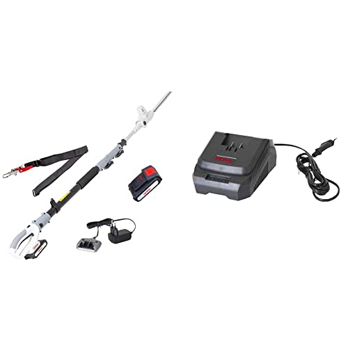 IKRA Teleskop Heckenschere ICPH 2040 Mit Akku 20V, Ladestation, Schultergurt & Schnell-Ladegerät Mit LED Anzeige IKRA Teleskop Heckenschere ICPH 2040 Mit Akku 20V, Ladestation, Schultergurt & Schnell-Ladegerät Mit LED Anzeige von IKRA