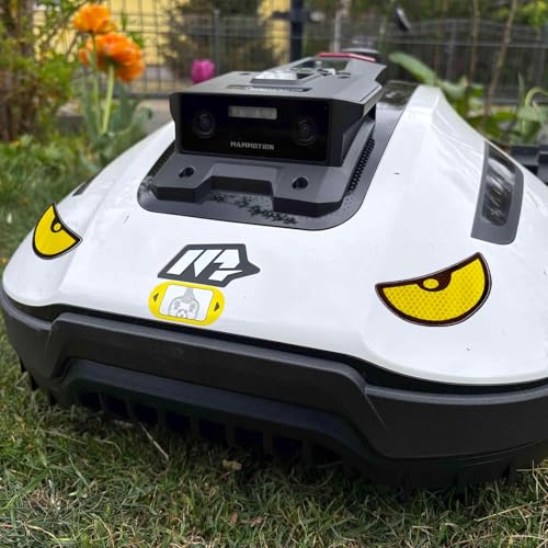 Augen Aufkleber Mähroboter Deko Set - Landroid Mähroboter Aufkleber I Rasenroboter Augen für MAMMOTION YUKA Mini usw. von IKSAMY