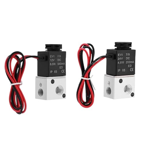 1 Stück 3V1-06 NC-Magnetventil 12 V/24 V 3-Wege-2-Position 1/8 Zoll normalerweise geschlossenes pneumatisches elektrisches Kugelventil(12V) von IKYCEHFV