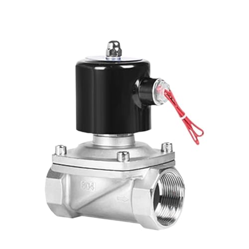 1 stücke 1-1/2 "Normalerweise Geschlossen 304 Edelstahl 2 Wege-magnetventil 220VAC 12VDC 24VDC 110VAC Magnetventil for Wasser Gas(BSP_220VAC_VITON-SEAL) von IKYCEHFV