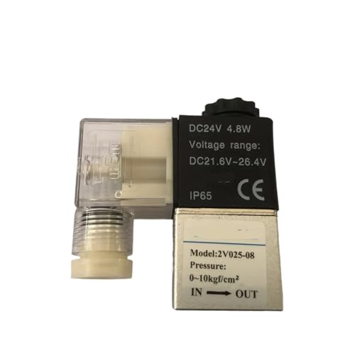 1 stücke 2V025-08 12 V/24 V, 110 V/220 V AC 2Port 2Pos 1/4 "BSPT Normalerweise Geschlossen Magnetventil Spule Led(220V) von IKYCEHFV
