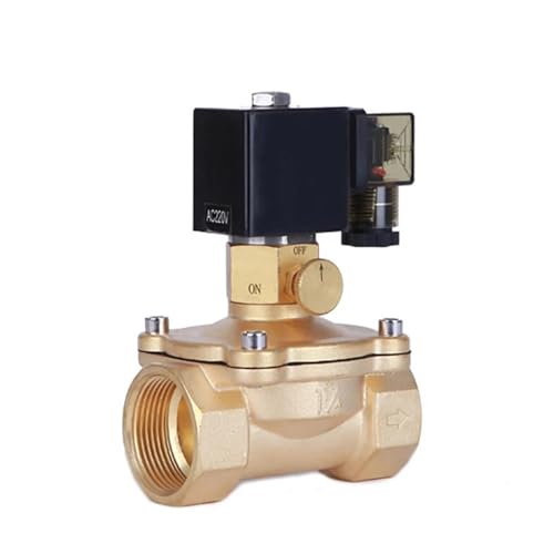 1 stücke DN15-50 Elektrisches Magnetventil Messing Mit Manuellem Notschalter AC220V DC24V for Wasser Öl Luft + Energiesparendes Magnetventil(DN15,G_DC24V_ENERGY SAVING TYPE) von IKYCEHFV