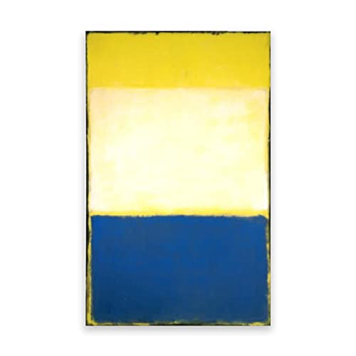 Mark Rothko Nr. 6 . Leinwand Bunte Wandkunst Abstrakte Leinwand Wohnzimmer Schlafzimmer Dekor Gemälde Bild. 50 x 80 cm (19,6 x 61,5 Zoll) Rahmenlos von IKYE