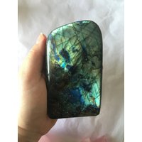 Labradorit Freeform 1/Blaugold Blitz Großer Kristall Edelstein Mondstein Bright Heavy von IKarmaCrystals