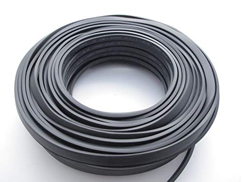 100 M Schwarzes Illu Kabel - Lichterkette Kabel Illukabel H05RNH2-F 2x1,5 Flachkabel von IKu