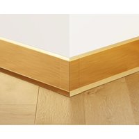 Außenecke für Sockelleisten F aus Stahl 10cm x 3cm x 3cm - satiniert gold Außenecke für Sockelleisten F aus Stahl 10cm x 3cm x 3cm - satiniert gold von ILCOM