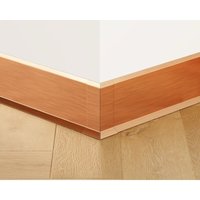 Außenecke FL für Sockelleisten F aus Stahl 10cm x 3cm x 3cm - satiniertes Kupfer von ILCOM