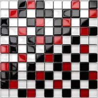 Badezimmer-Mosaik für Innenküche aus Glas - 30 x 30cm- The Rolling Stones von ILCOM
