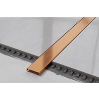 C-Verbindungsprofil aus Edelstahl 4cm x 270cm - Satiniertes Kupfer C-Verbindungsprofil aus Edelstahl 4cm x 270cm - Satiniertes Kupfer von ILCOM