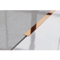 Dekorative Wandleiste aus Edelstahl 2cm x 244cm - Glänzendes Kupfer Dekorative Wandleiste aus Edelstahl 2cm x 244cm - Glänzendes Kupfer von ILCOM