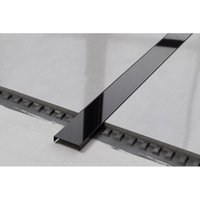 Edelstahl Erdungsanschluss U-Profil für Fliesen 4cm x 244cm - Glänzendes Schwarz Edelstahl Erdungsanschluss U-Profil für Fliesen 4cm x 244cm - Glänzendes Schwarz von ILCOM