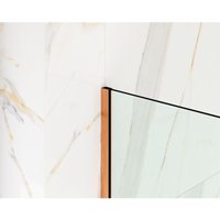 Edelstahlprofil LM zur Montage von Duschglas von 8-10mm dicken 11mm x 2700mm - satiniertes Kupfer Edelstahlprofil LM zur Montage von Duschglas von 8-10mm dicken 11mm x 2700mm - satiniertes Kupfer von ILCOM