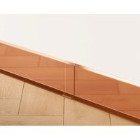FI Dichtung für Sockelleiste F aus Edelstahl 6cm x 3cm x 1.2cm - poliertes Kupfer von ILCOM
