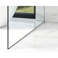 Gekipptes linkes seitliches Profil für 8-10mm Boden Duschglas 40mm x 1800mm - glänzend silber Gekipptes linkes seitliches Profil für 8-10mm Boden Duschglas 40mm x 1800mm - glänzend silber von ILCOM