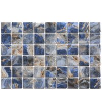 Gepresstes Glasmosaik auf Netz Modena Monte Carlo Pool - 31.5cm x 47,7cm für Schwimmbad (0.15 m 2) von ILCOM