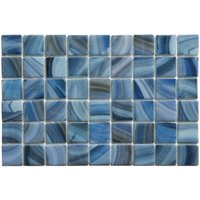 Gepresstes Glasmosaik auf Netz Modena Rio Pool - 31.5cm x 47,7cm für Schwimmbad (0.15 m 2) von ILCOM