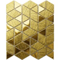Glas-Mosaik für Bad oder Küche Scratched Gold Mirror - 26,3 x 30,3 cm Glas-Mosaik für Bad oder Küche Scratched Gold Mirror - 26,3 x 30,3 cm von ILCOM