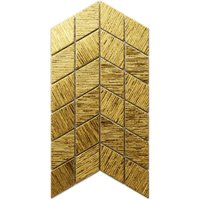 Glasmosaik auf Netz für Bad oder Küche 17,2 x 29,8 cm - Mini Totem Chevron von ILCOM