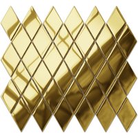 Glasmosaik auf Netz für Bad und Küche 25cm x 29.2cm - Golden net von ILCOM