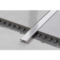 C-Verbindungsprofil aus Edelstahl 2cm x 270cm - Satiniertes Silber von ILCOM