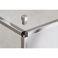 Eckabschluss für Edelstahlprofile Q und P 0.8cm - Glänzendes Silber Eckabschluss für Edelstahlprofile Q und P 0.8cm - Glänzendes Silber von ILCOM