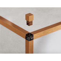 Eckige Ausführung für QS geschliffene Edelstahlprofile 1.2cm - Satiniertes Kupfer Eckige Ausführung für QS geschliffene Edelstahlprofile 1.2cm - Satiniertes Kupfer von ILCOM