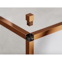 Eckige Ausführung für QS geschliffene Edelstahlprofile 1cm - Glänzendes Kupfer von ILCOM