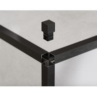 Eckige Ausführung für QS geschliffene Edelstahlprofile 1cm - Satiniertes Schwarz Eckige Ausführung für QS geschliffene Edelstahlprofile 1cm - Satiniertes Schwarz von ILCOM