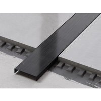 Edelstahl Erdungsanschluss U-Profil für Fliesen 4cm x 244cm - Satiniertes Schwarz Edelstahl Erdungsanschluss U-Profil für Fliesen 4cm x 244cm - Satiniertes Schwarz von ILCOM