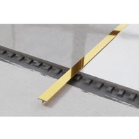 Ts Profile Rektifizierte Fugenabdeckung aus Edelstahl 1.5cm x 270cm - Glänzendes Gold Ts Profile Rektifizierte Fugenabdeckung aus Edelstahl 1.5cm x 270cm - Glänzendes Gold von ILCOM