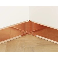 Innenecke FLI für Sockelleisten F 10cm x 3cm x 3cm - poliertes Kupfer von ILCOM