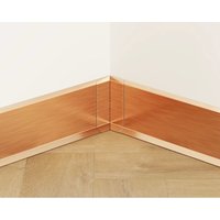 Innenecke FLI zusammenstellbar für Sockelleisten F 6cm x 3cm x 3cm - satiniertes Kupfer von ILCOM