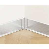 Innenecke FLI zusammenstellbar für Sockelleisten F 6cm x 3cm x 3cm - silber satiniert Innenecke FLI zusammenstellbar für Sockelleisten F 6cm x 3cm x 3cm - silber satiniert von ILCOM