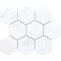 Keramikmosaik auf Netz für Bad oder Küche 25.5cm x 29.2cm - Marble venom von ILCOM