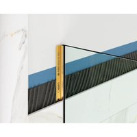 LSS-Edelstahlprofil für die Glasmontage 8-10mm Dusche Wand 11mm x 2400mm - glänzend gold LSS-Edelstahlprofil für die Glasmontage 8-10mm Dusche Wand 11mm x 2400mm - glänzend gold von ILCOM